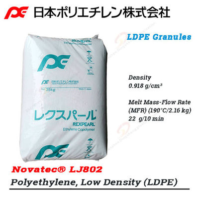 Ldpe Novatec LJ802 Japan Polychem Corporation